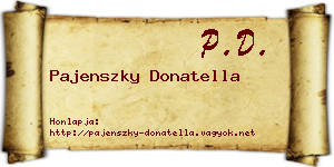 Pajenszky Donatella névjegykártya